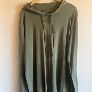Duck Camp Lightweight Performance Hoodie Olive Men’s Size Large